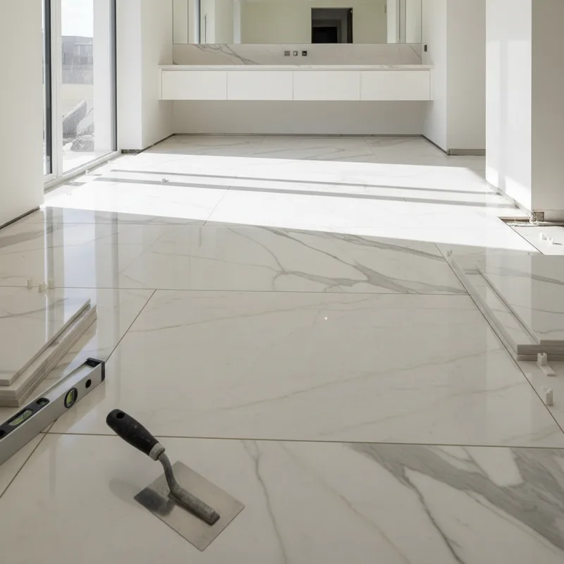 Pose du marbre : techniques, étapes et prix au m²